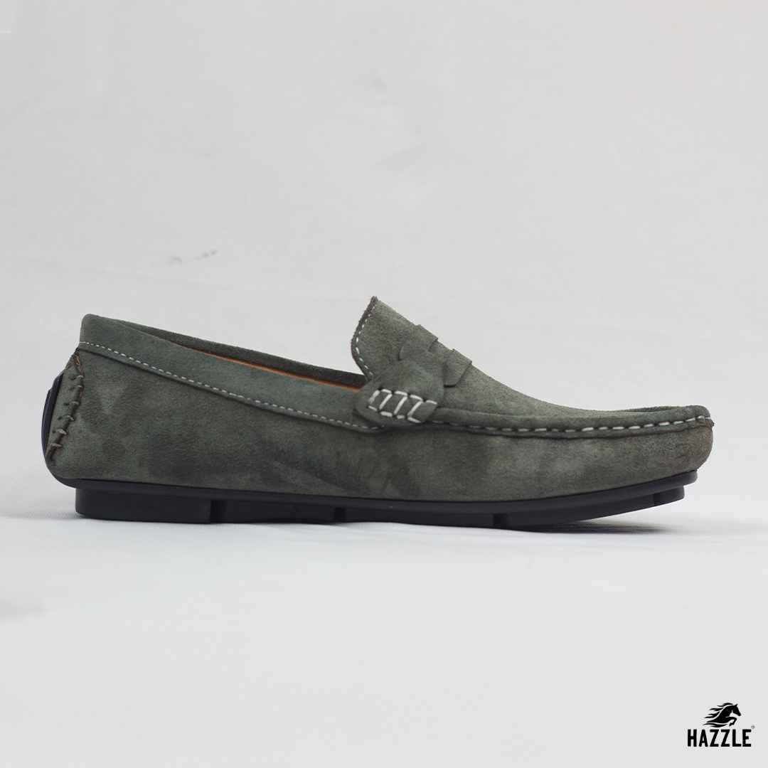 Suede Olive Loafer