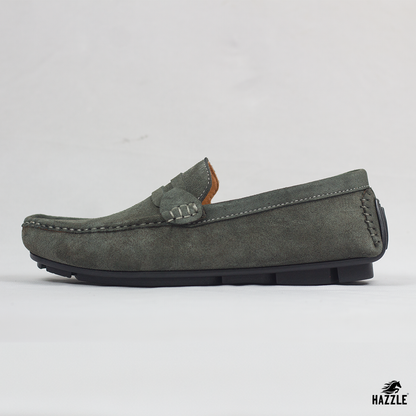 Suede Olive Loafer