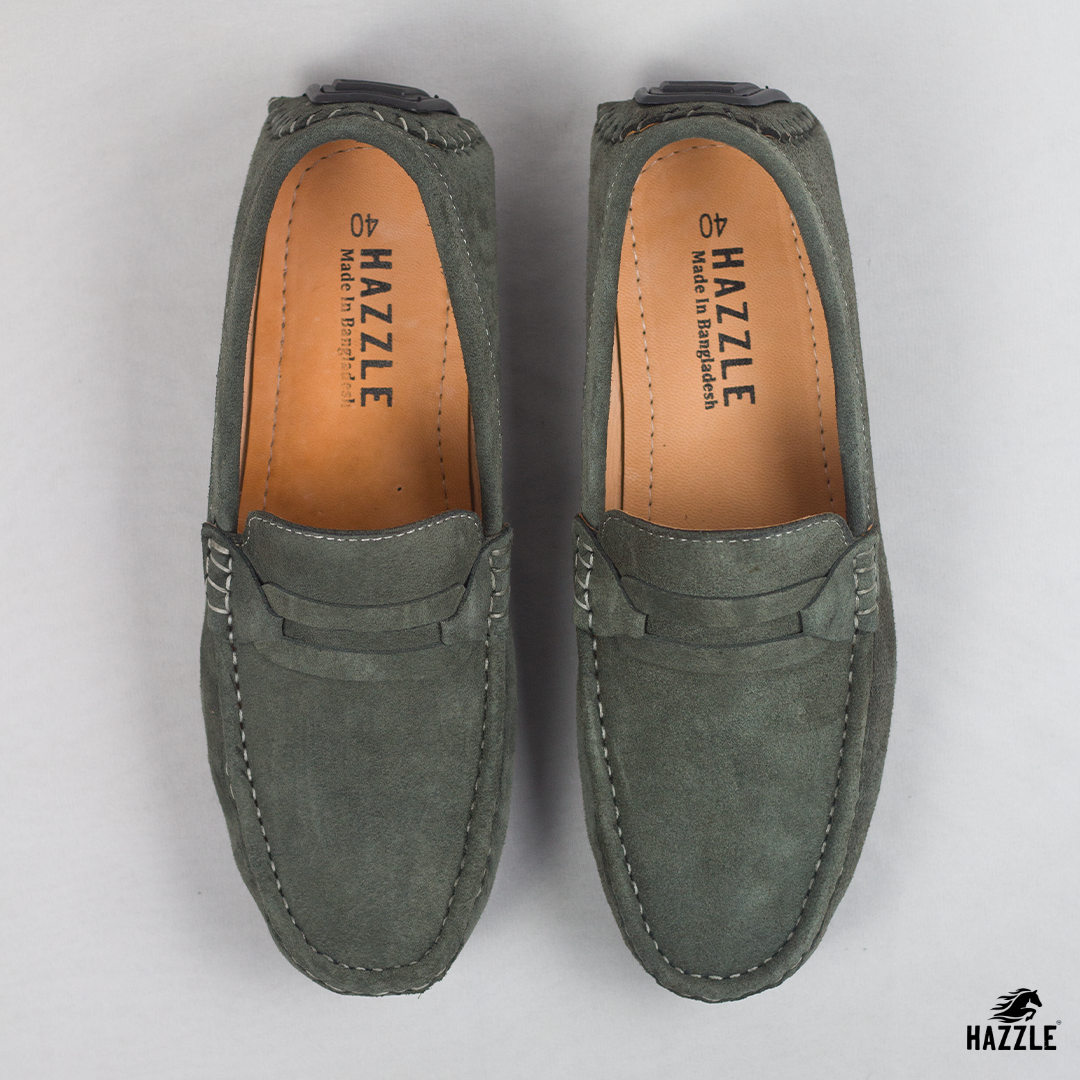 Suede Olive Loafer