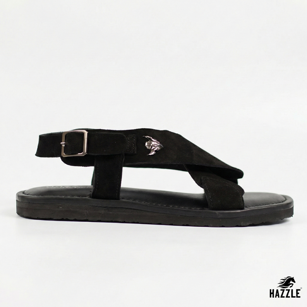 Matt Black | Back Belt Sandal