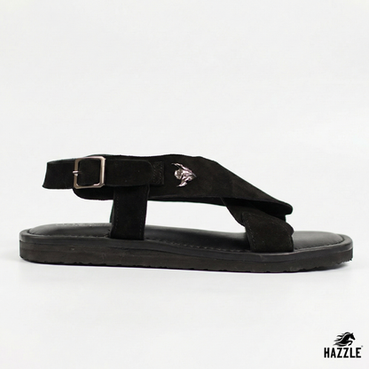 Matt Black | Back Belt Sandal