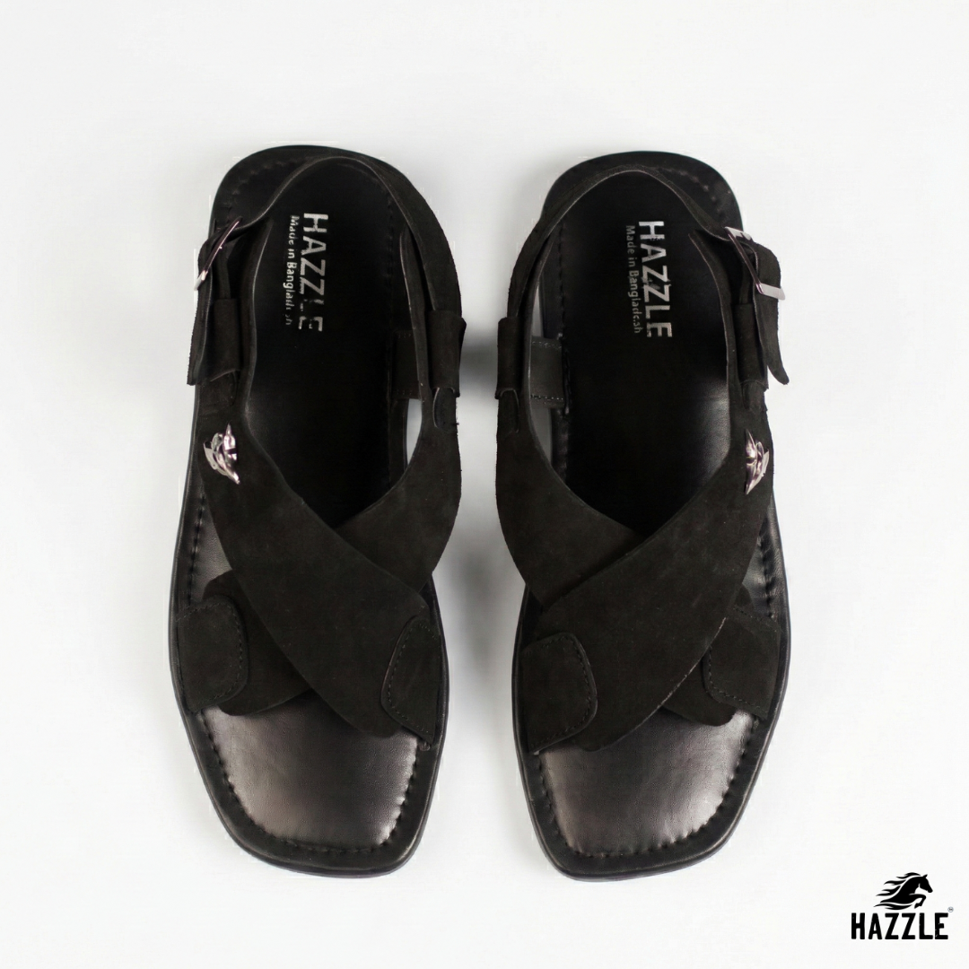Matt Black | Back Belt Sandal