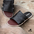 Black Wale | Leather Sandal
