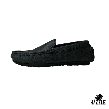 Denim Textured Leather Loafer