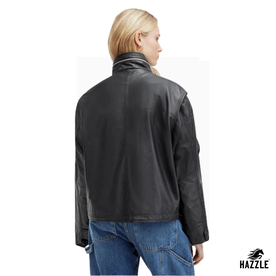 AllSaints Black Clay Jacket
