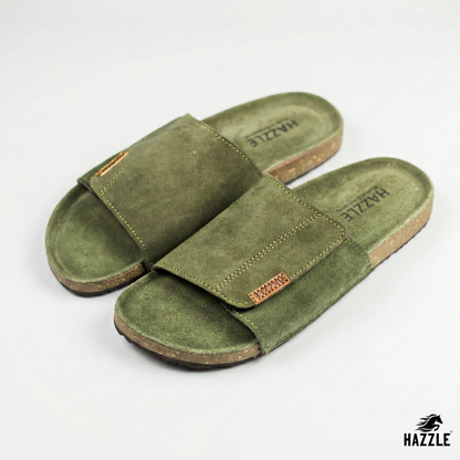 Bridgestone Green | Suede Leather Sandal