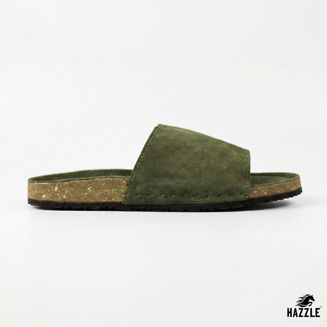 Bridgestone Green | Suede Leather Sandal