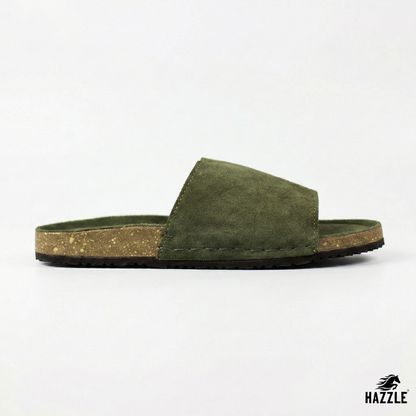 Bridgestone Green | Suede Leather Sandal