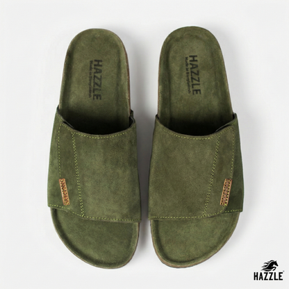 Bridgestone Green | Suede Leather Sandal