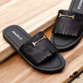 Leather Slide New