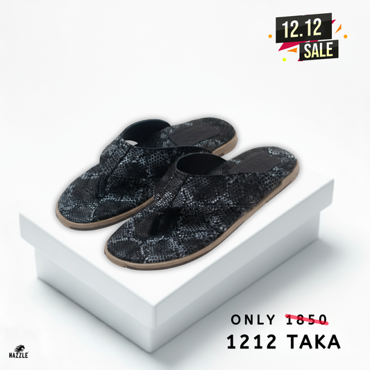 Snake Print - Slipper | Leather Sandal