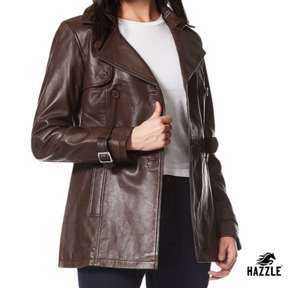 Ladies Brown Trench Coat