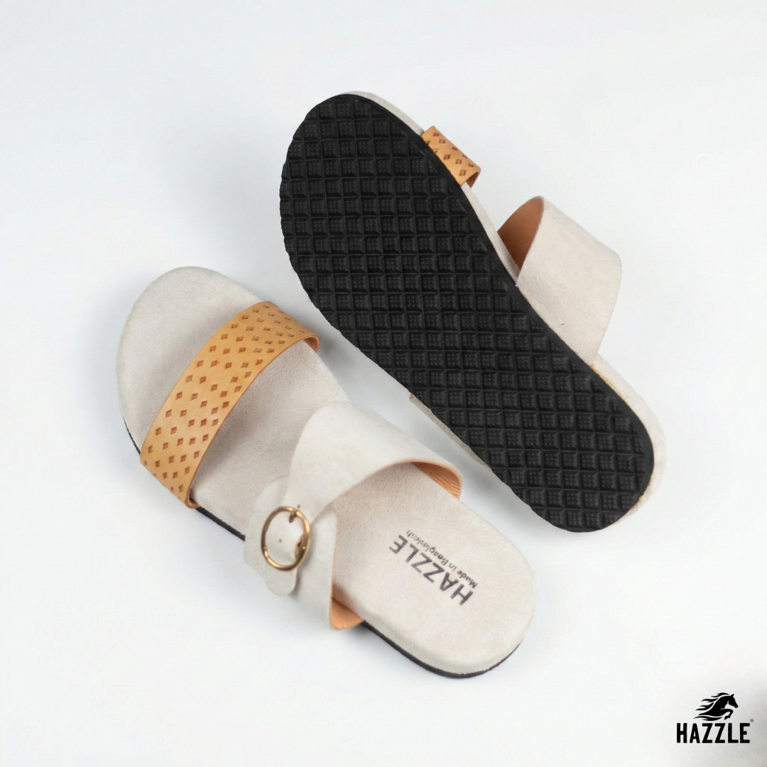 PEARL - White | Suede Leather Sandal