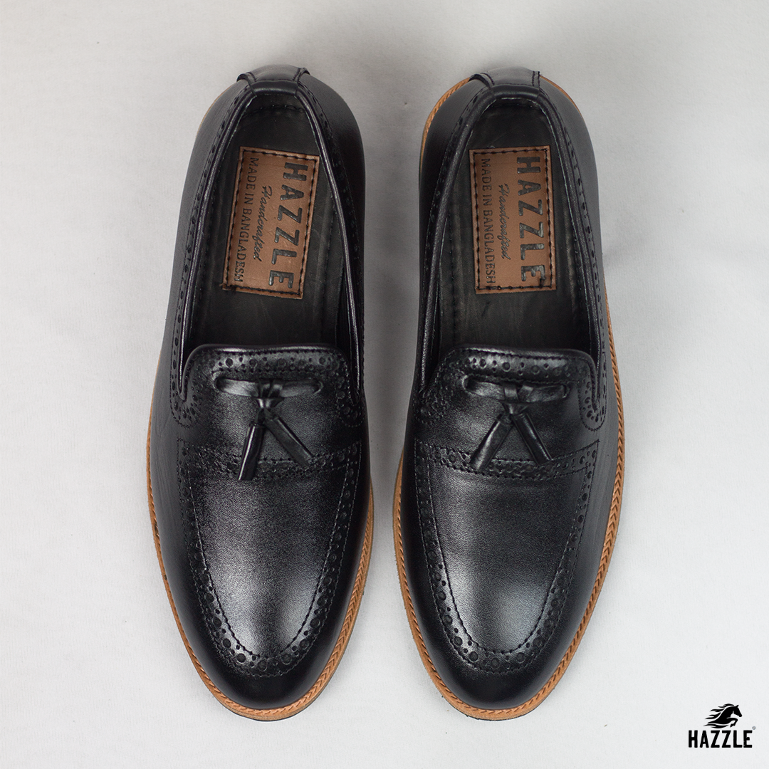Leather Tassel Black