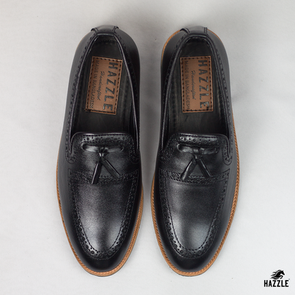 Leather Tassel Black