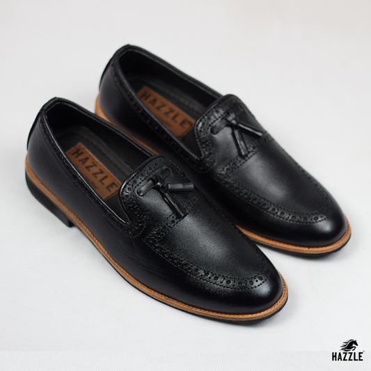 Leather Tassel Black