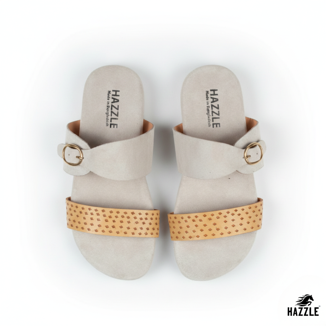 PEARL - White | Suede Leather Sandal