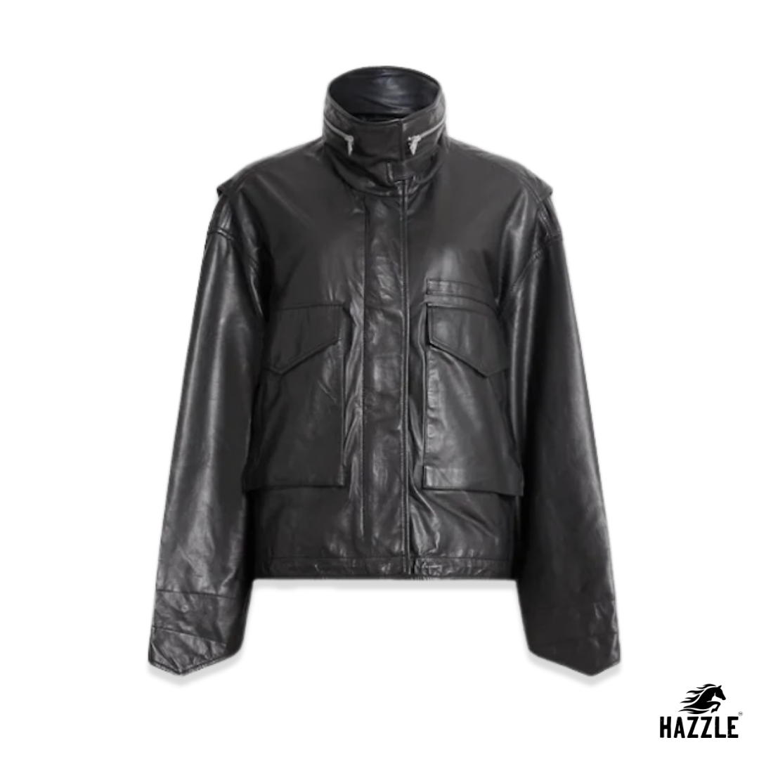 AllSaints Black Clay Jacket