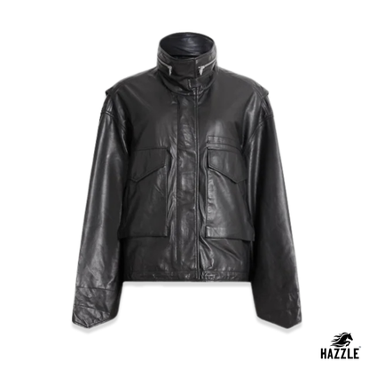 AllSaints Black Clay Jacket