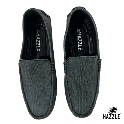 Denim Textured Leather Loafer