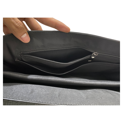 Crocodile Laptop Bag Black