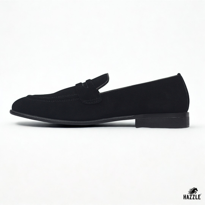 Suede Penny Noir