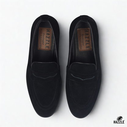 Suede Penny Noir