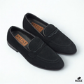 Suede Penny Noir