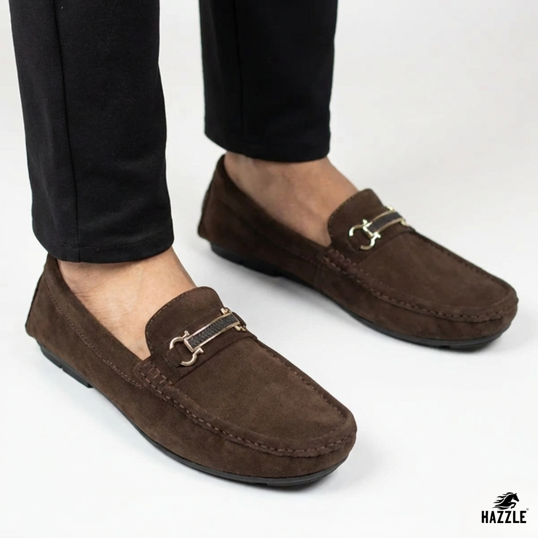 Suede Brown Loafer - 02