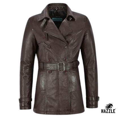 Ladies Brown Trench Coat