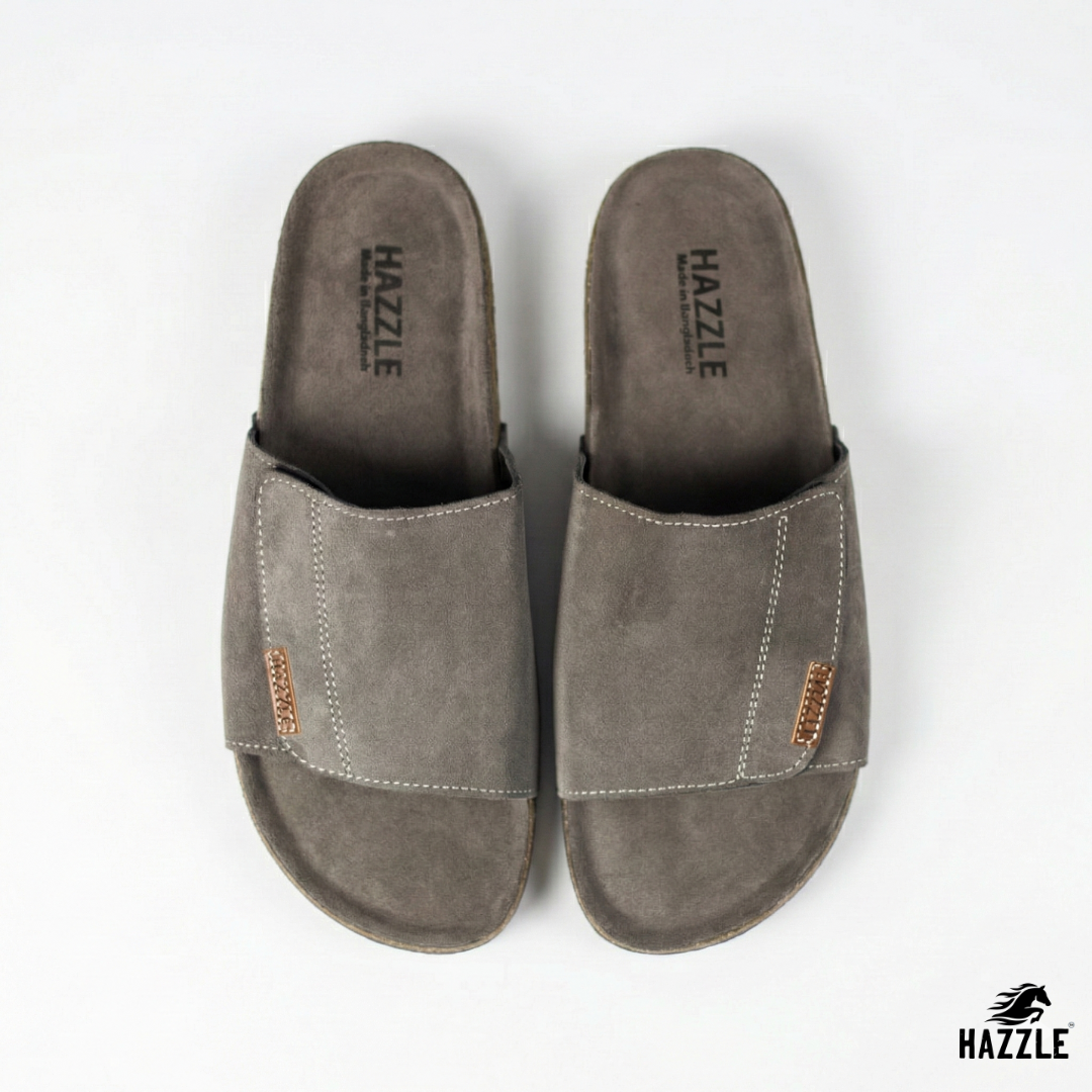 Bridgestone Gray | Suede Leather Sandal