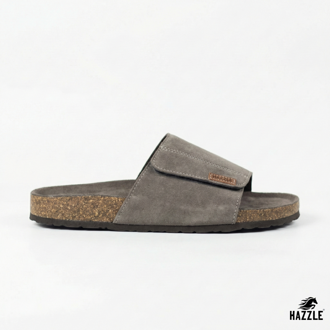 Bridgestone Gray | Suede Leather Sandal