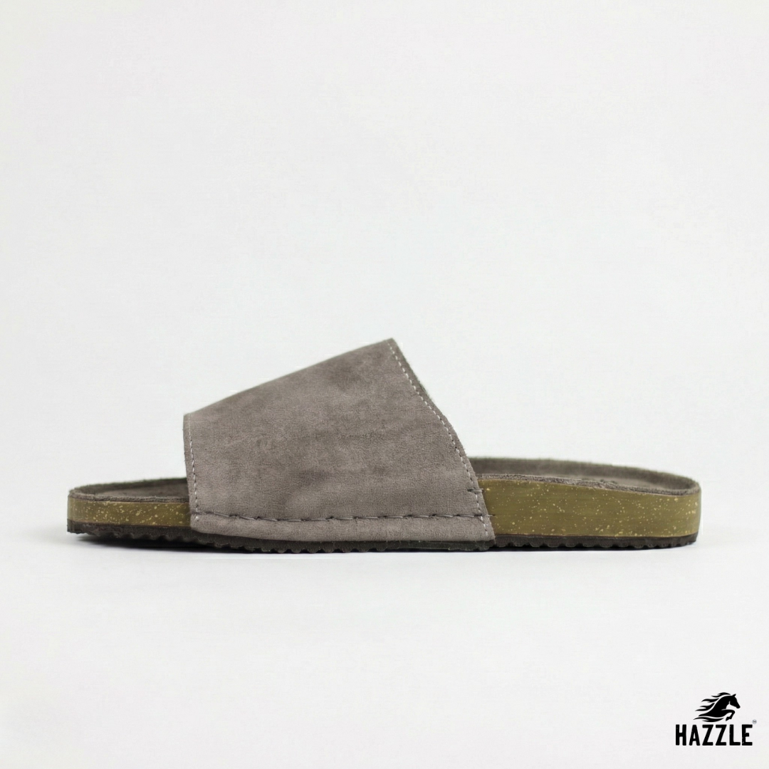 Bridgestone Gray | Suede Leather Sandal