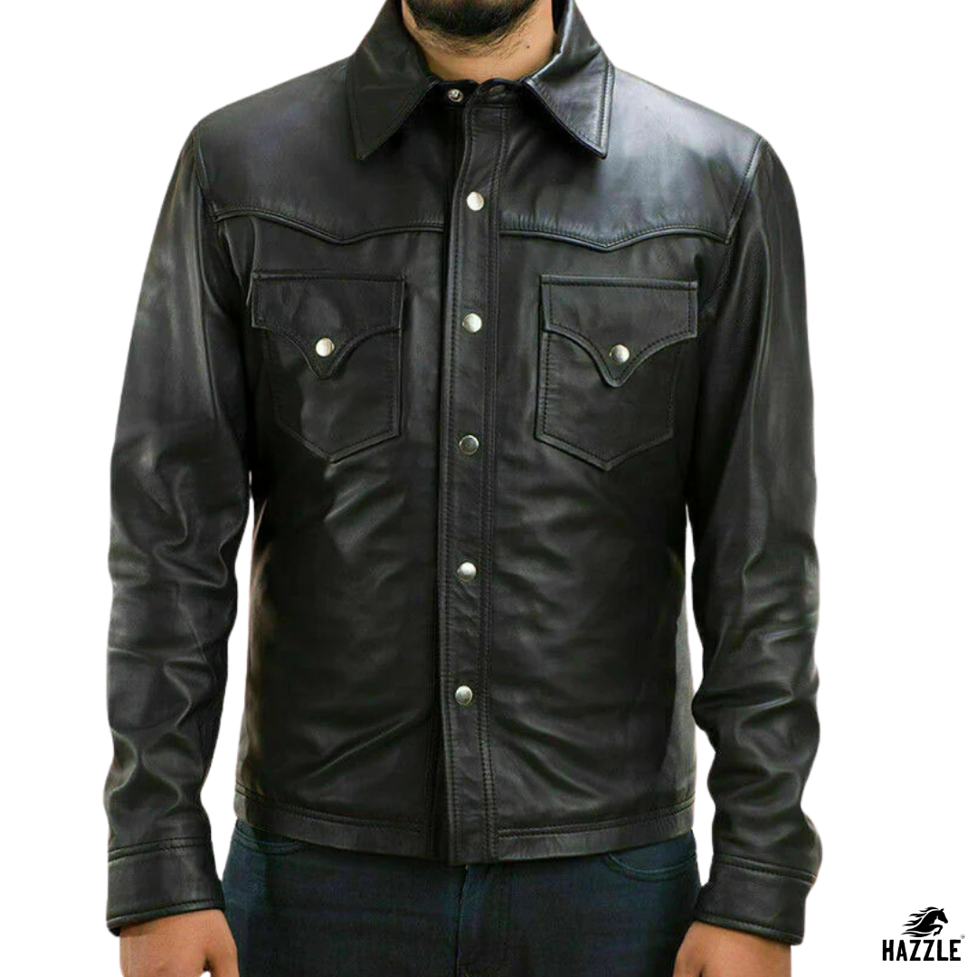 Arin Levis Leather Jacket black