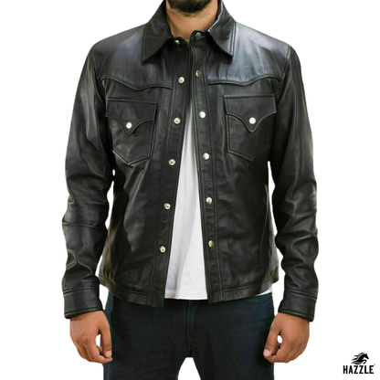 Arin Levis Leather Jacket black