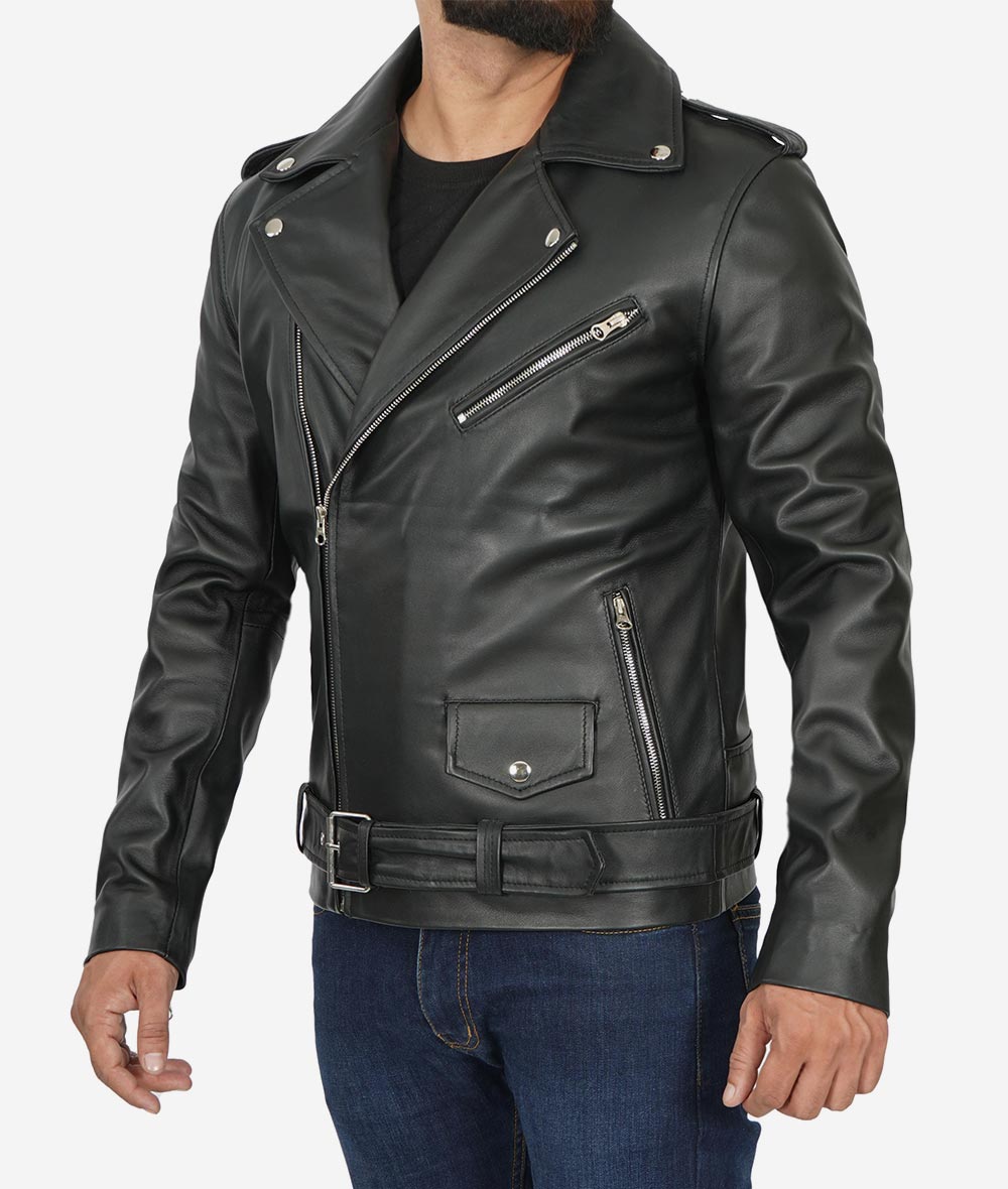 Black Marlon Biker Jacket