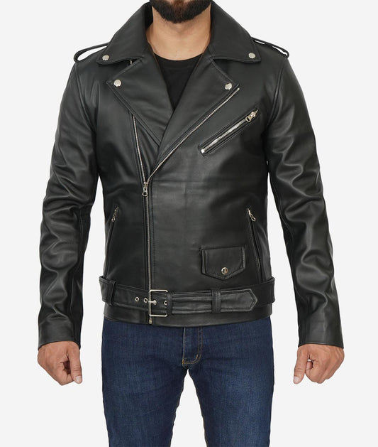 Black Marlon Biker Jacket