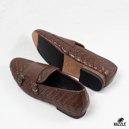 Braided Double Monk - Brown