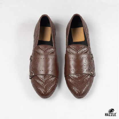 Braided Double Monk - Brown