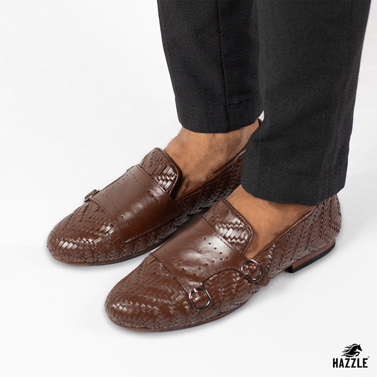 Braided Double Monk - Brown