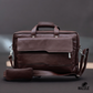 Cow Leather Men's Business Bag - Chocolate