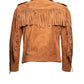 Western Jacket With Fringe Cowboy Style Suede Leather Jacket