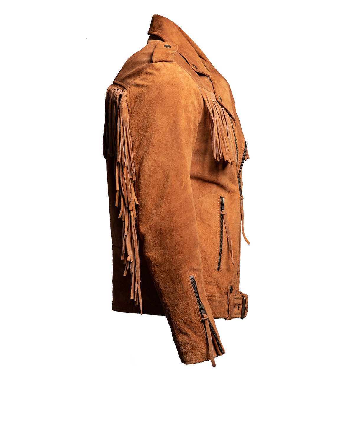 Western Jacket With Fringe Cowboy Style Suede Leather Jacket