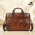 RusticCharm Full Grain Leather  Laptop Bag