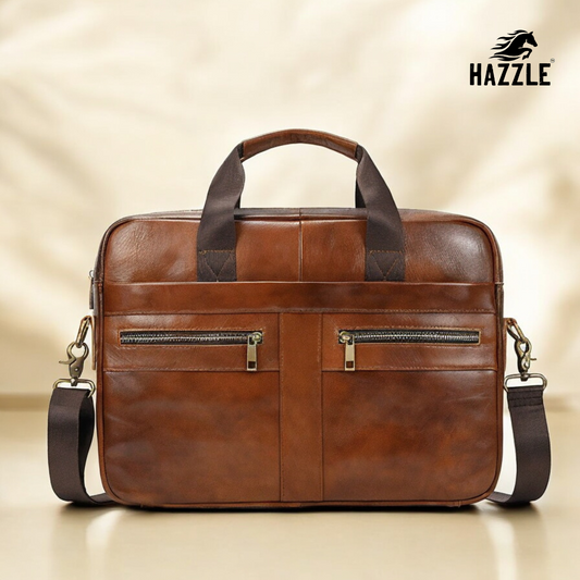 RusticCharm Full Grain Leather  Laptop Bag