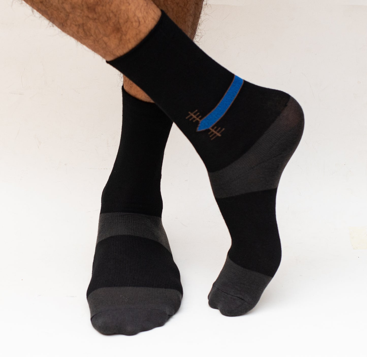 Crocodile Socks Long - Black