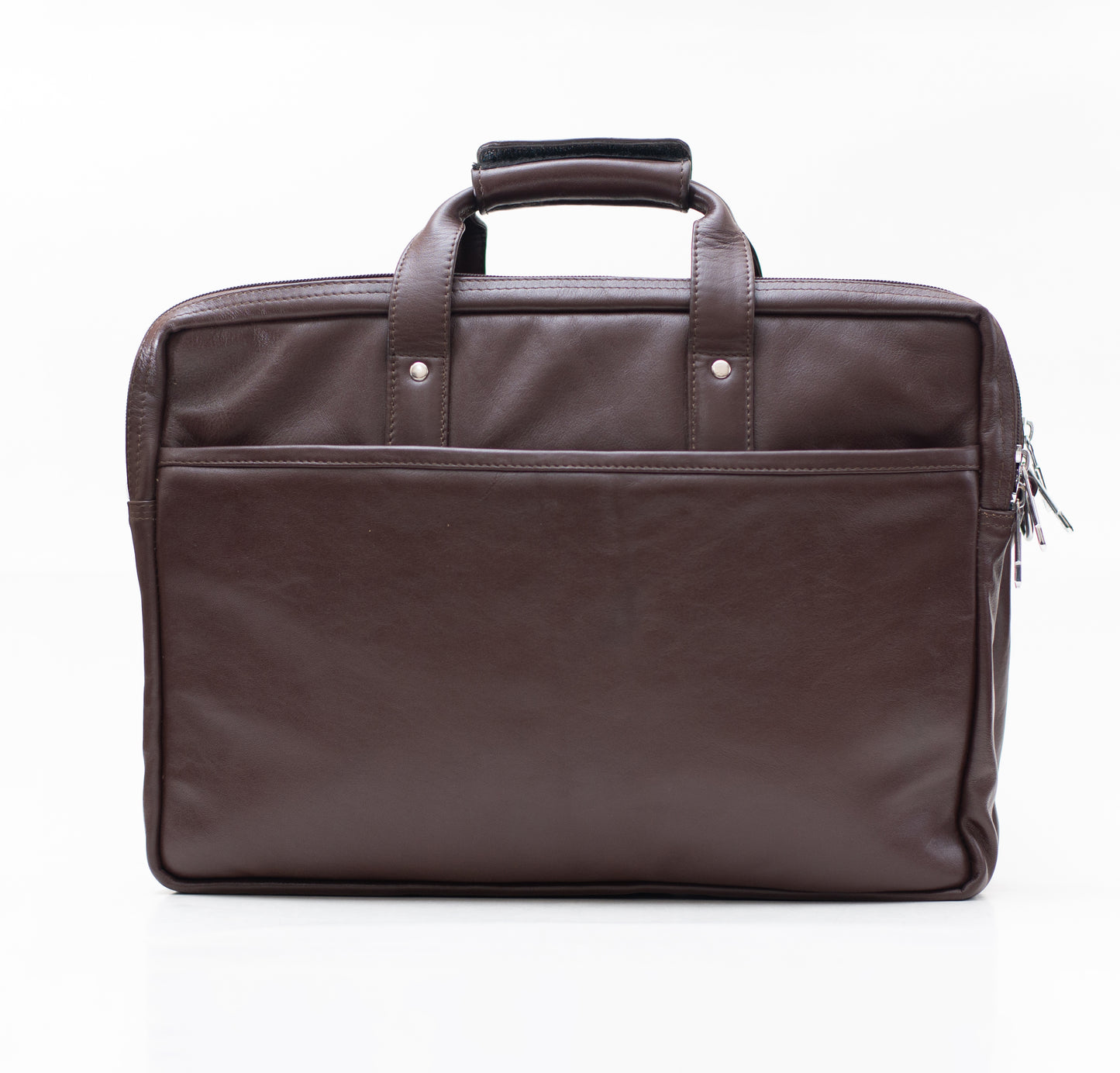 Cow Leather Men's Business Bag - Chocolate