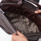 Cow Leather Men's Business Bag - Chocolate