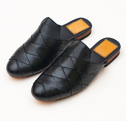 Cross Black Half Shoe