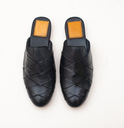 Cross Black Half Shoe